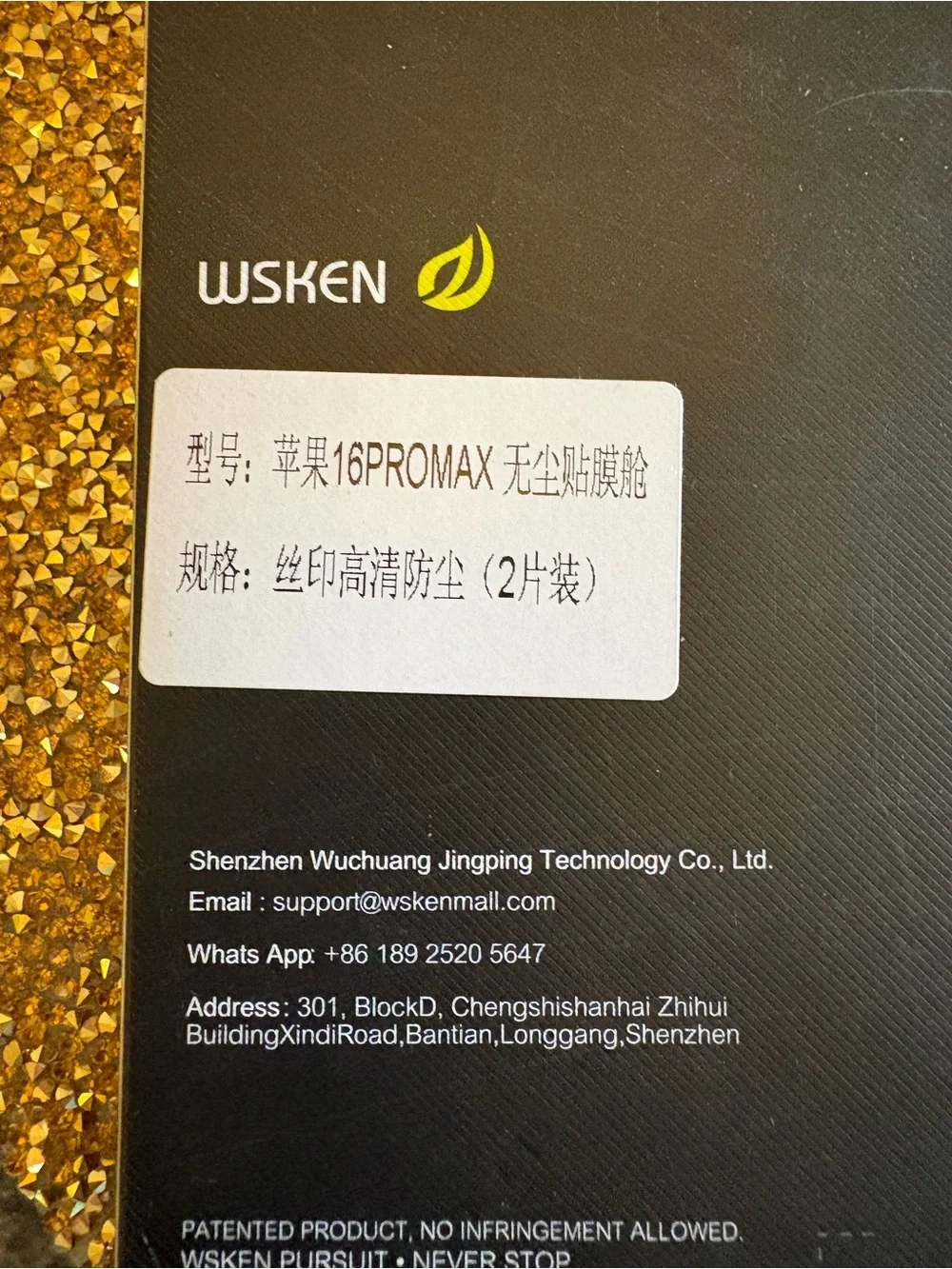 WSKEN NWT FOR 16 Pro Max Screen Protector Installation kit Alignment Frame